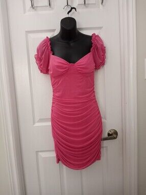 Vintage 90s DOUBLE CRAZY Off The Shoulder Mini Dress